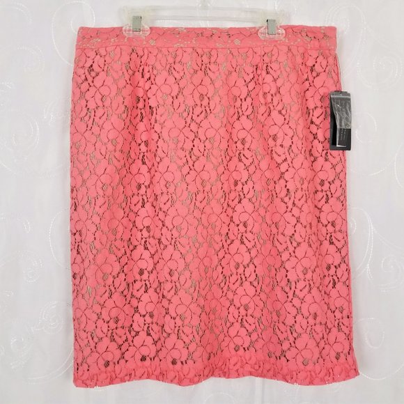 Apt. 9 Dresses & Skirts - Apt 9 Sz 10 Pencil Knee Length Pink Floral Skirt